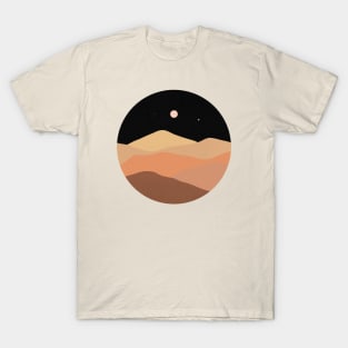 Desert Night sky boho chic landscape T-Shirt
